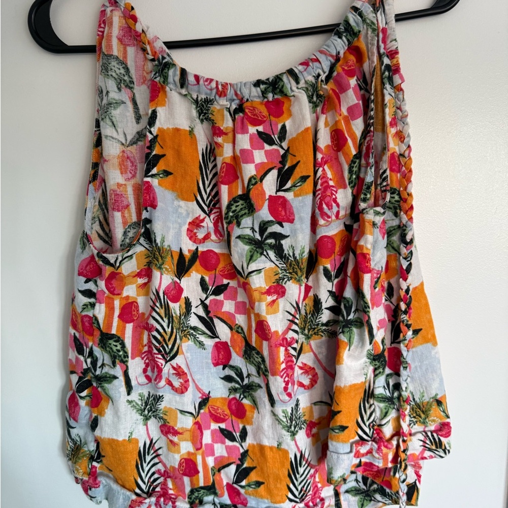 Linen C&C California Multicolor Patterned Top